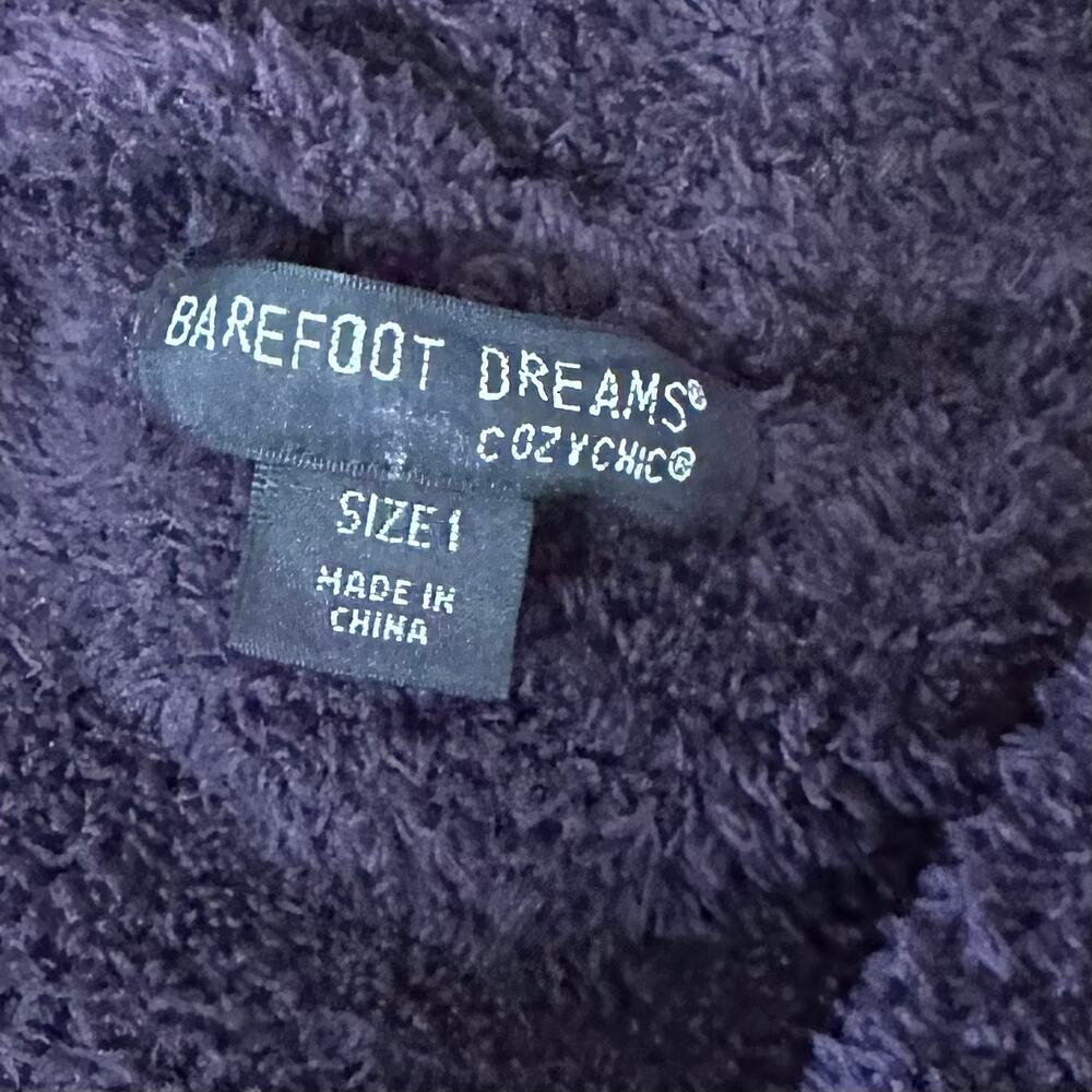 Barefoot Dreams CozyChic Adult Robe in Umber Purple EUC Size 1 S/M - Picture 7 of 8
